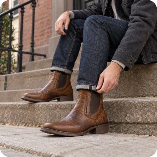 Sureway "Everyday" Premium Leather Chelsea Boots – Seamless Transition from Workday to Weekend