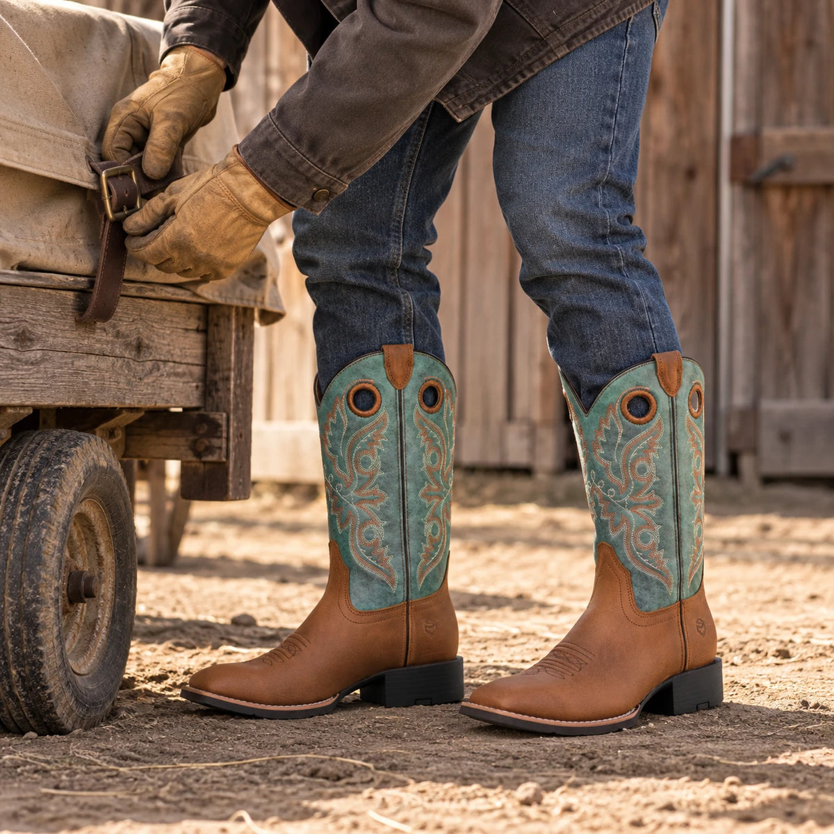 SUREWAY Men’s 1011 10-Inch Soft-Toe Western Work Boots — detail image 3
