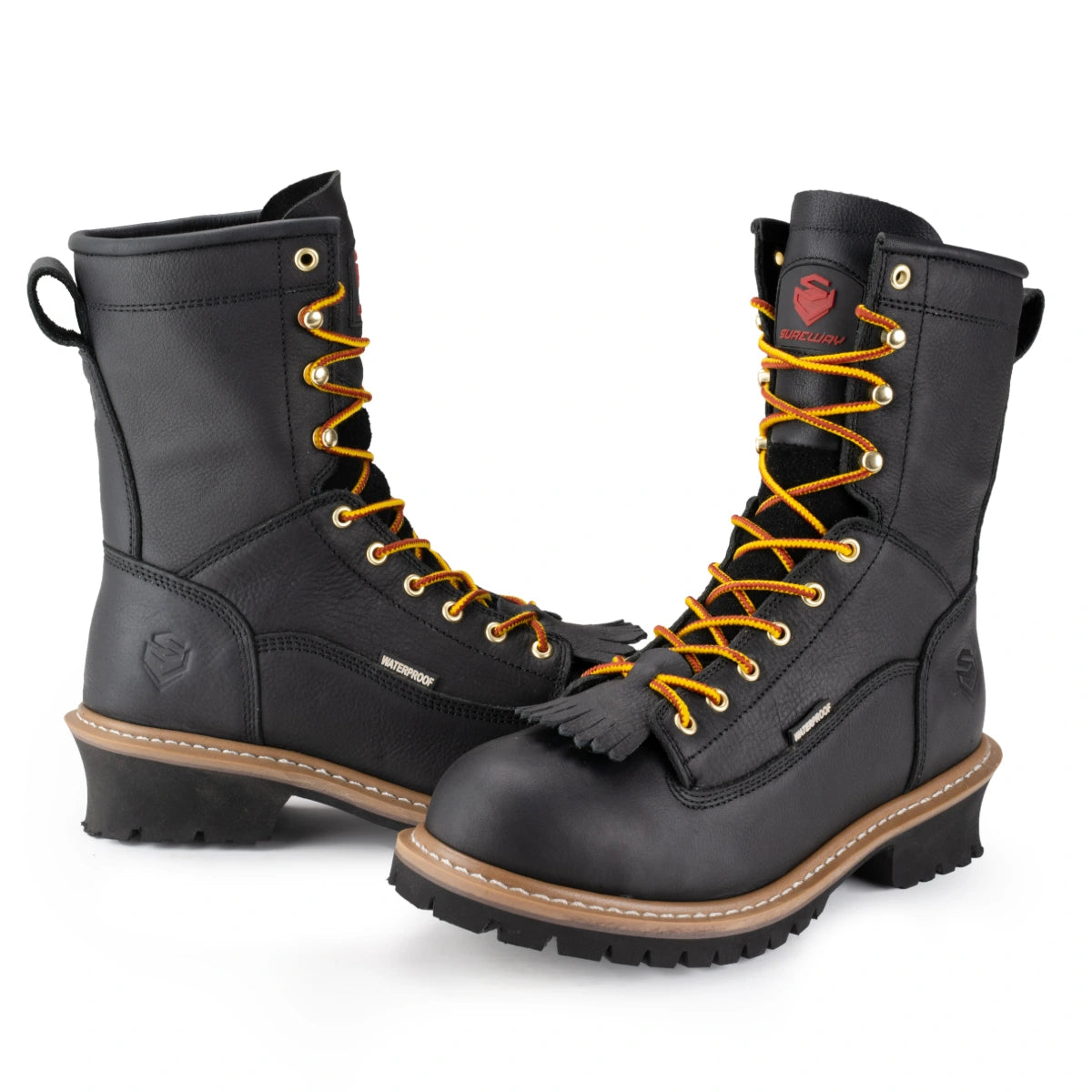 SUREWAY Men’s 1020 S WP 10-Inch Waterproof Steel Toe Logger Boots