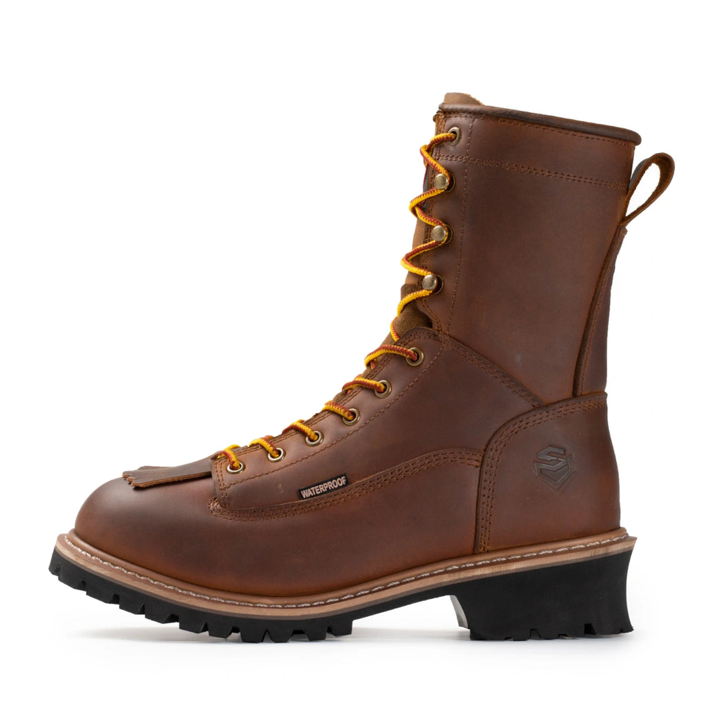 SUREWAY Men’s 1020 S WP 10-Inch Waterproof Steel Toe Logger Boots