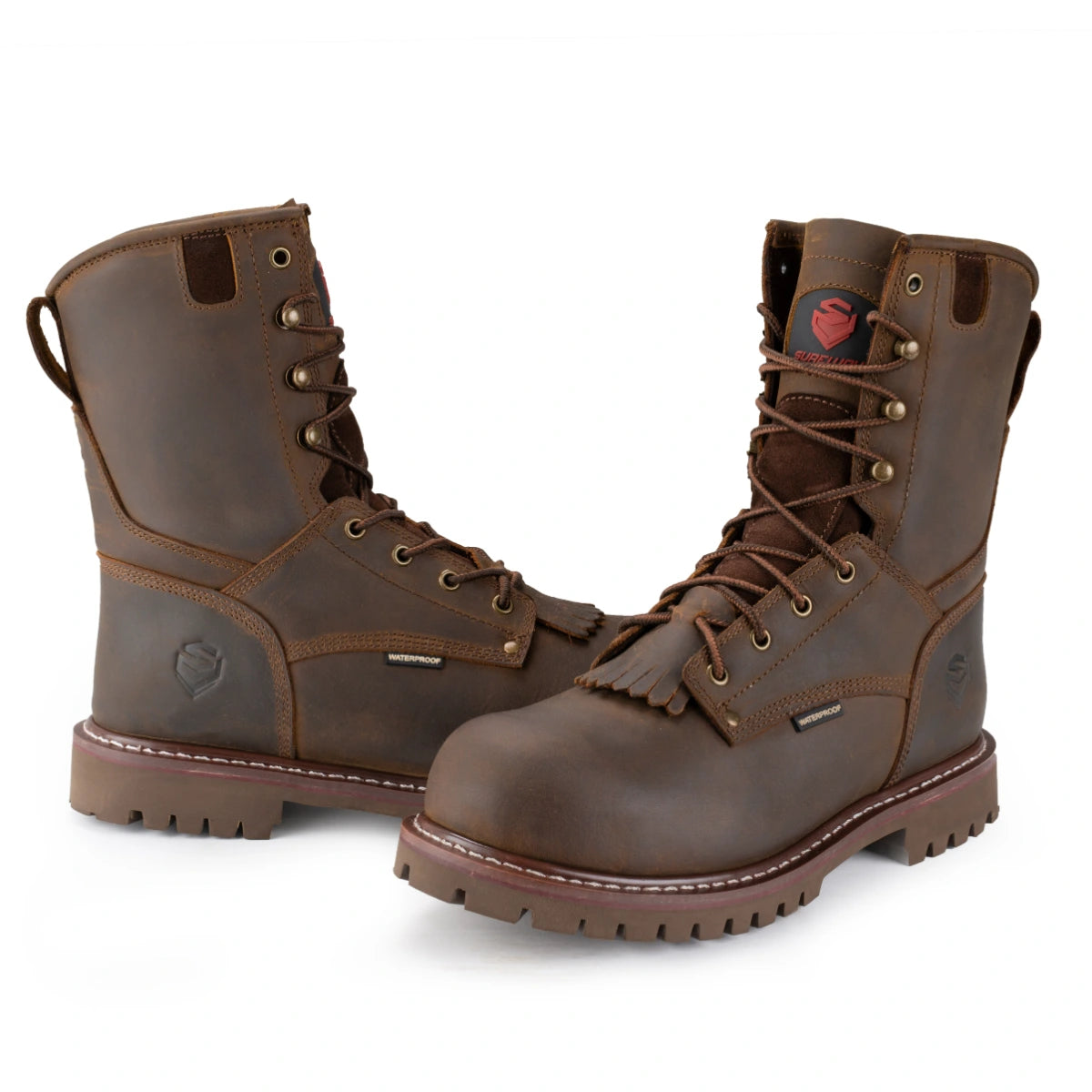 SUREWAY Men’s 1021 S WP 10-Inch Waterproof Steel Toe Logger Boots