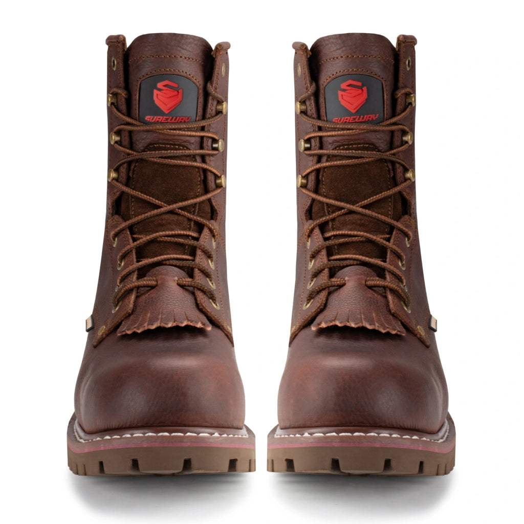 SUREWAY Men’s 1021 S WP 10-Inch Waterproof Steel Toe Logger Boots