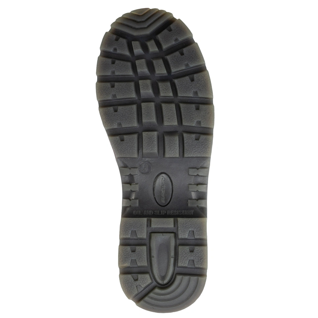 Outsole tread of the SUREWAY 600 men's soft toe pull-on work boot.