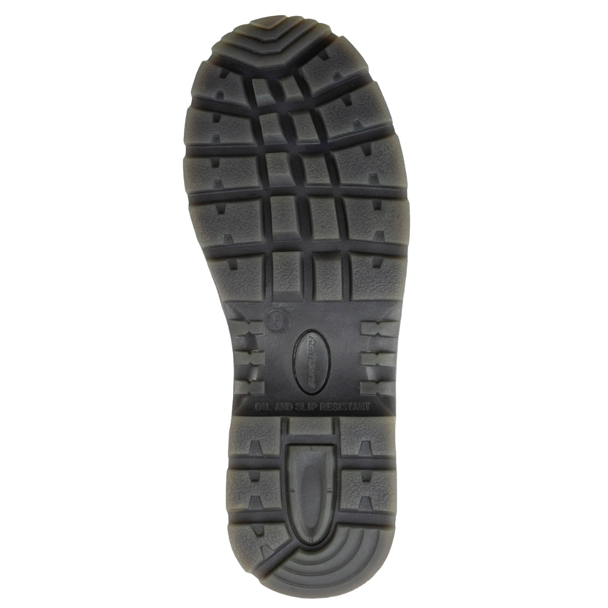 Outsole tread of the SUREWAY 600 men's soft toe pull-on work boot.