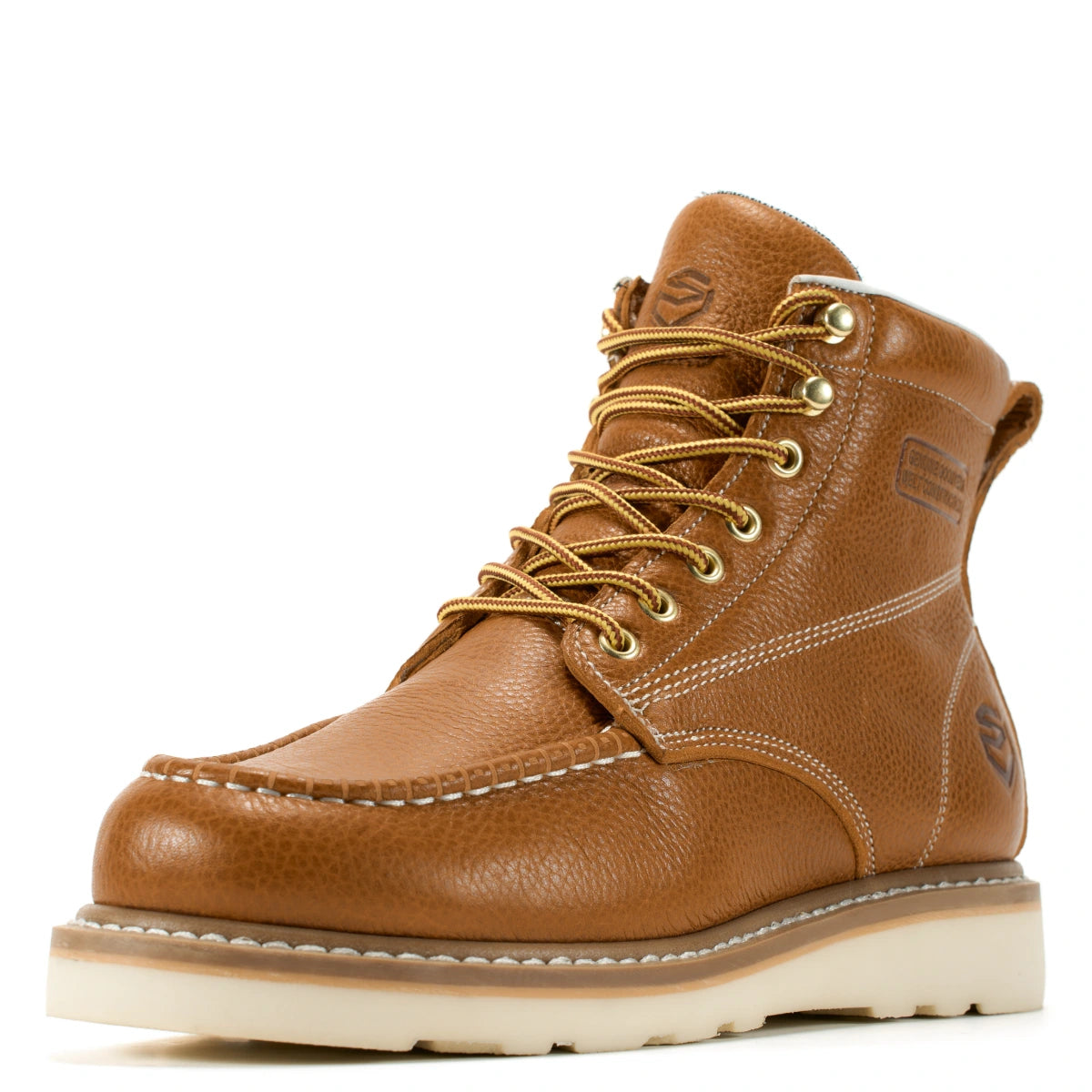 SUREWAY N603M 6-Inch Men’s Leather Moc Toe Work Boots – Goodyear Welt
