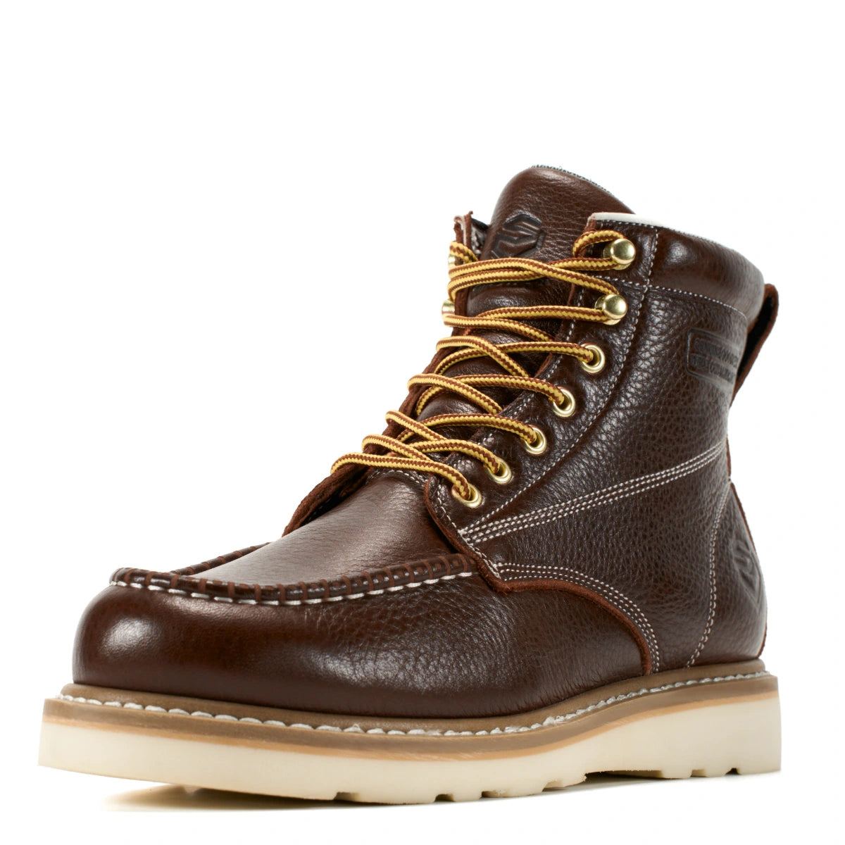 SUREWAY N603M 6-Inch Men’s Leather Moc Toe Work Boots – Goodyear Welt