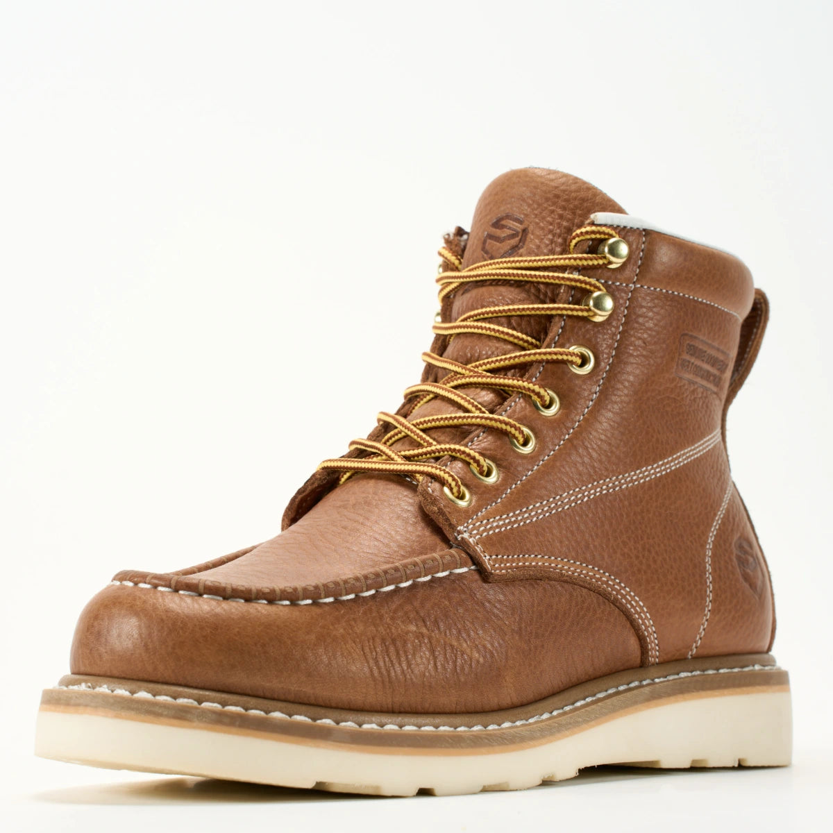 SUREWAY N603M 6-Inch Men’s Leather Moc Toe Work Boots – Goodyear Welt
