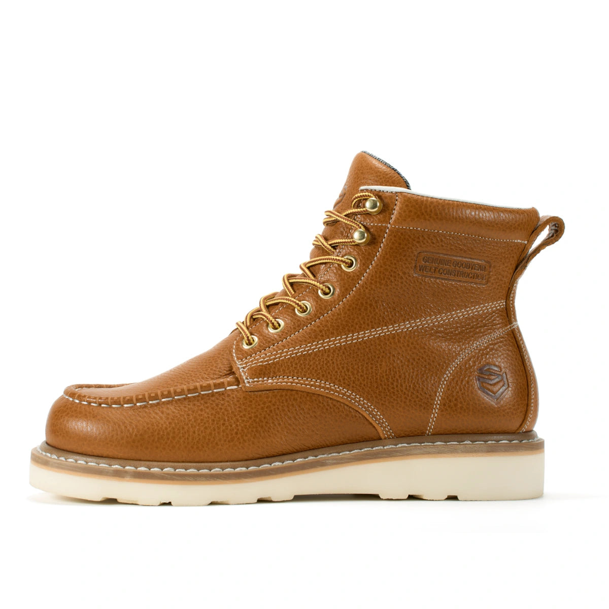 SUREWAY N603M 6-Inch Men’s Leather Moc Toe Work Boots – Goodyear Welt