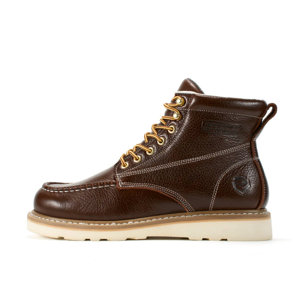 SUREWAY N603M 6-Inch Men’s Leather Moc Toe Work Boots – Goodyear Welt