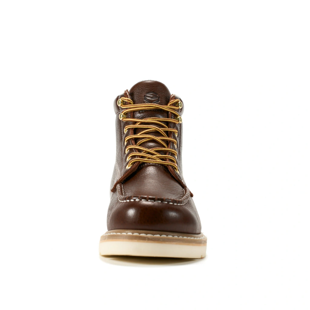 SUREWAY N603M 6-Inch Men’s Leather Moc Toe Work Boots – Goodyear Welt