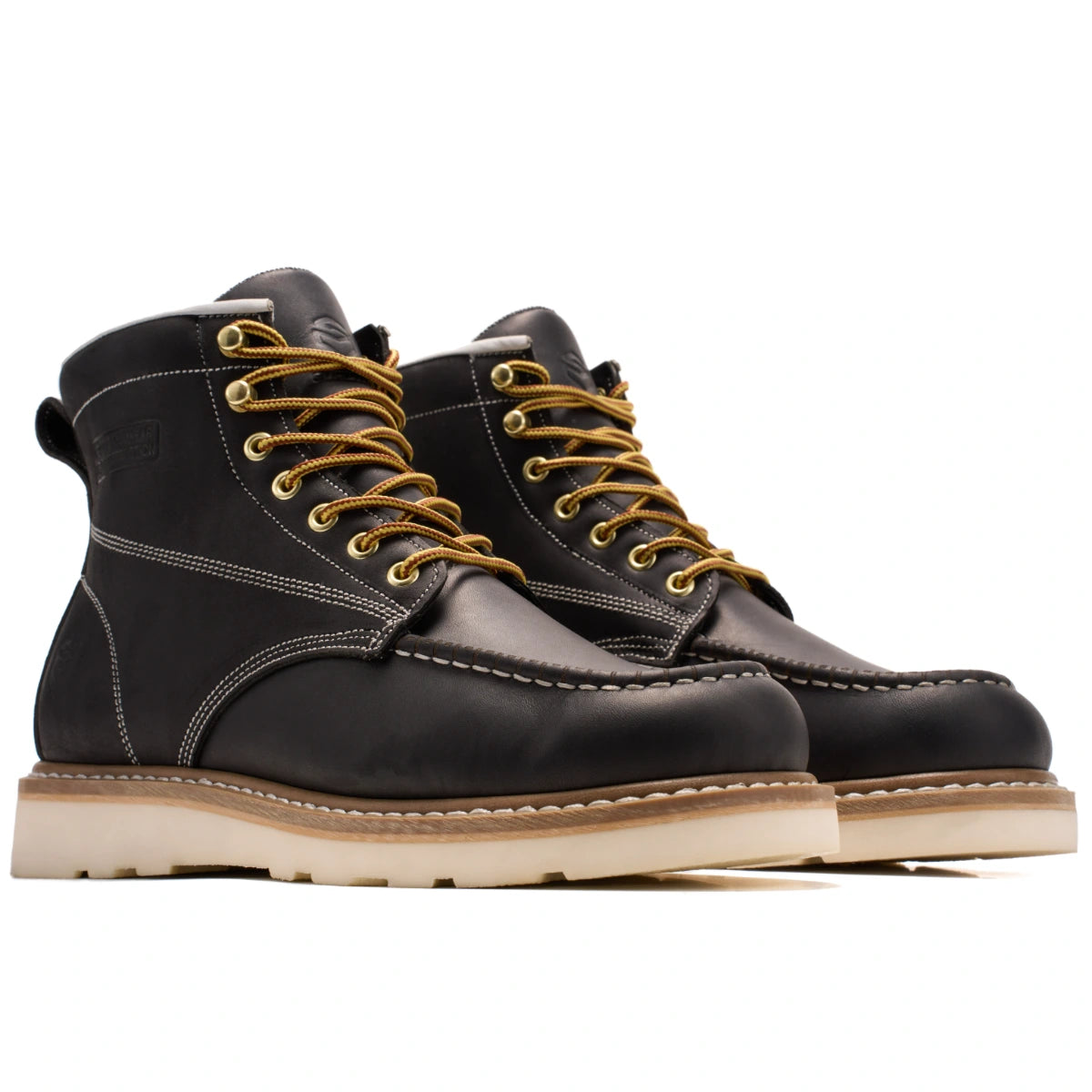 SUREWAY N603M 6-Inch Men’s Leather Moc Toe Work Boots – Goodyear Welt