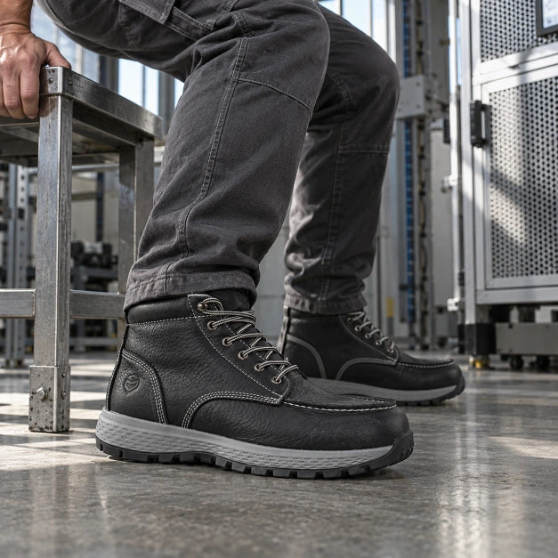 SUREWAY 613M Men’s 6-Inch Moc Toe Work Boots – Soft & Composite Toe — detail image 3