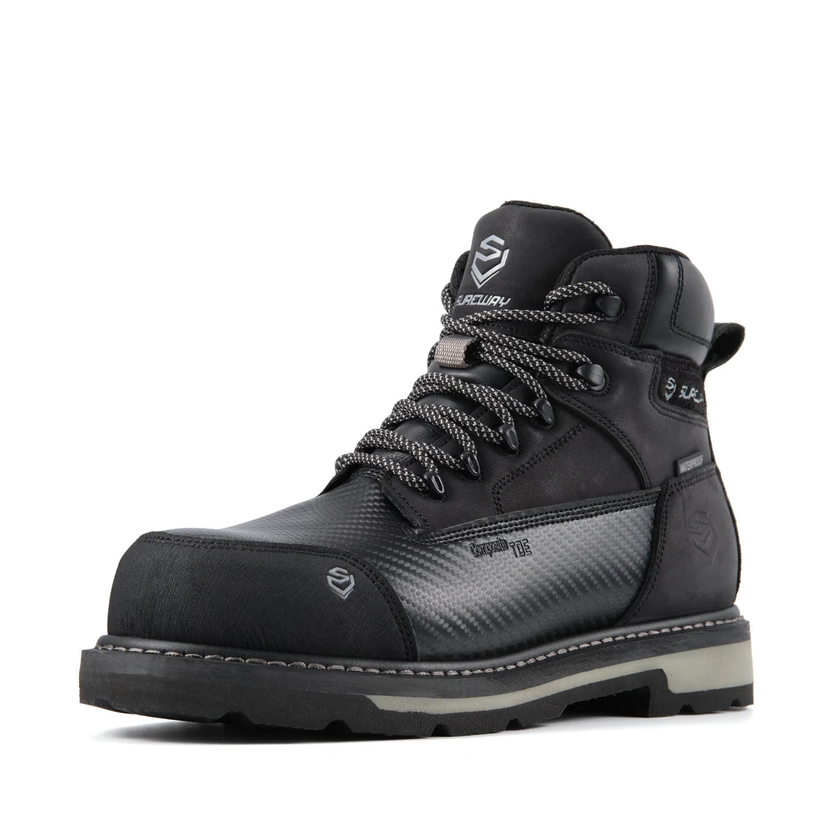 SUREWAY 616 Men’s 6-Inch Heavy-Duty Waterproof Work Boots – Soft & Composite Toe