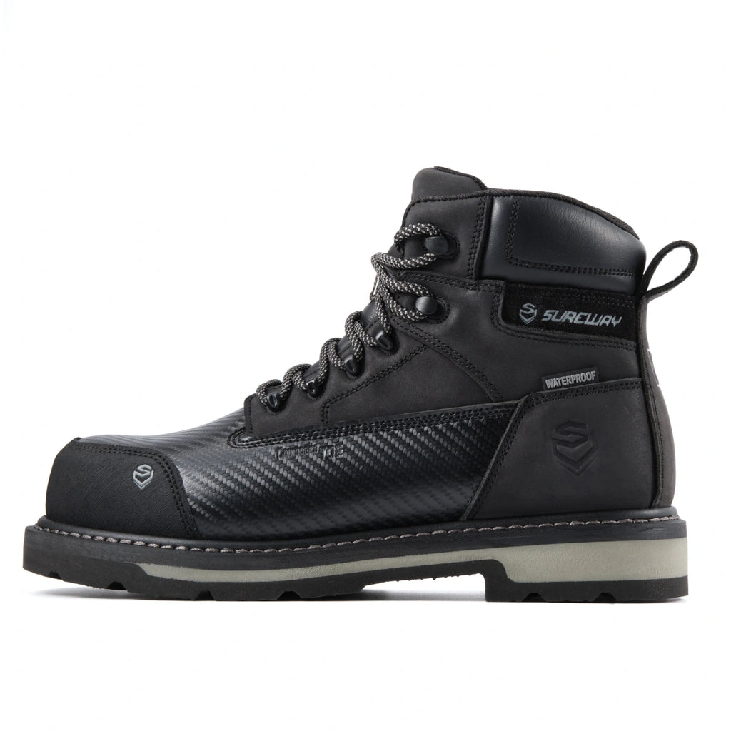 SUREWAY 616 Men’s 6-Inch Heavy-Duty Waterproof Work Boots – Soft & Composite Toe