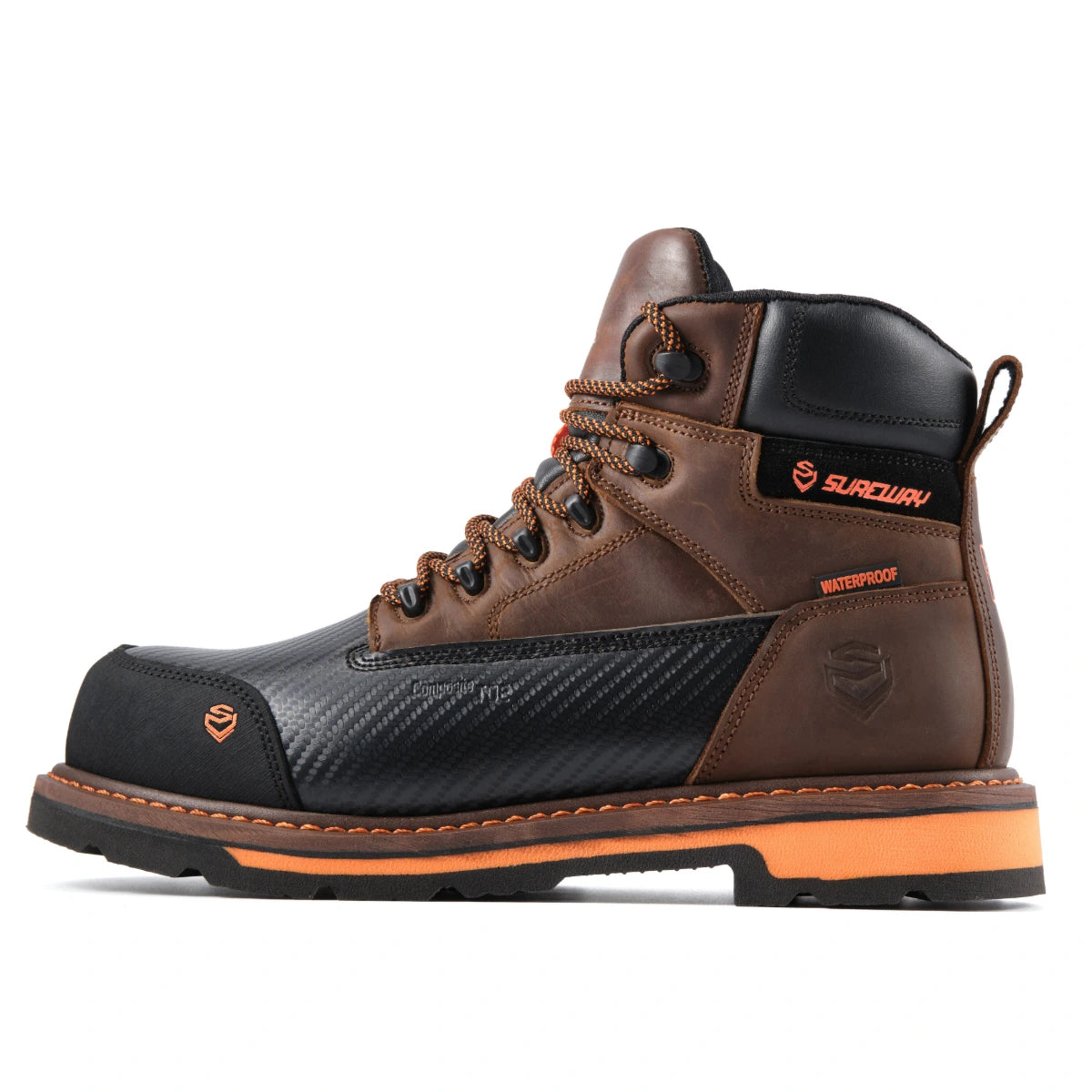 SUREWAY 616 Men’s 6-Inch Heavy-Duty Waterproof Work Boots – Soft & Composite Toe
