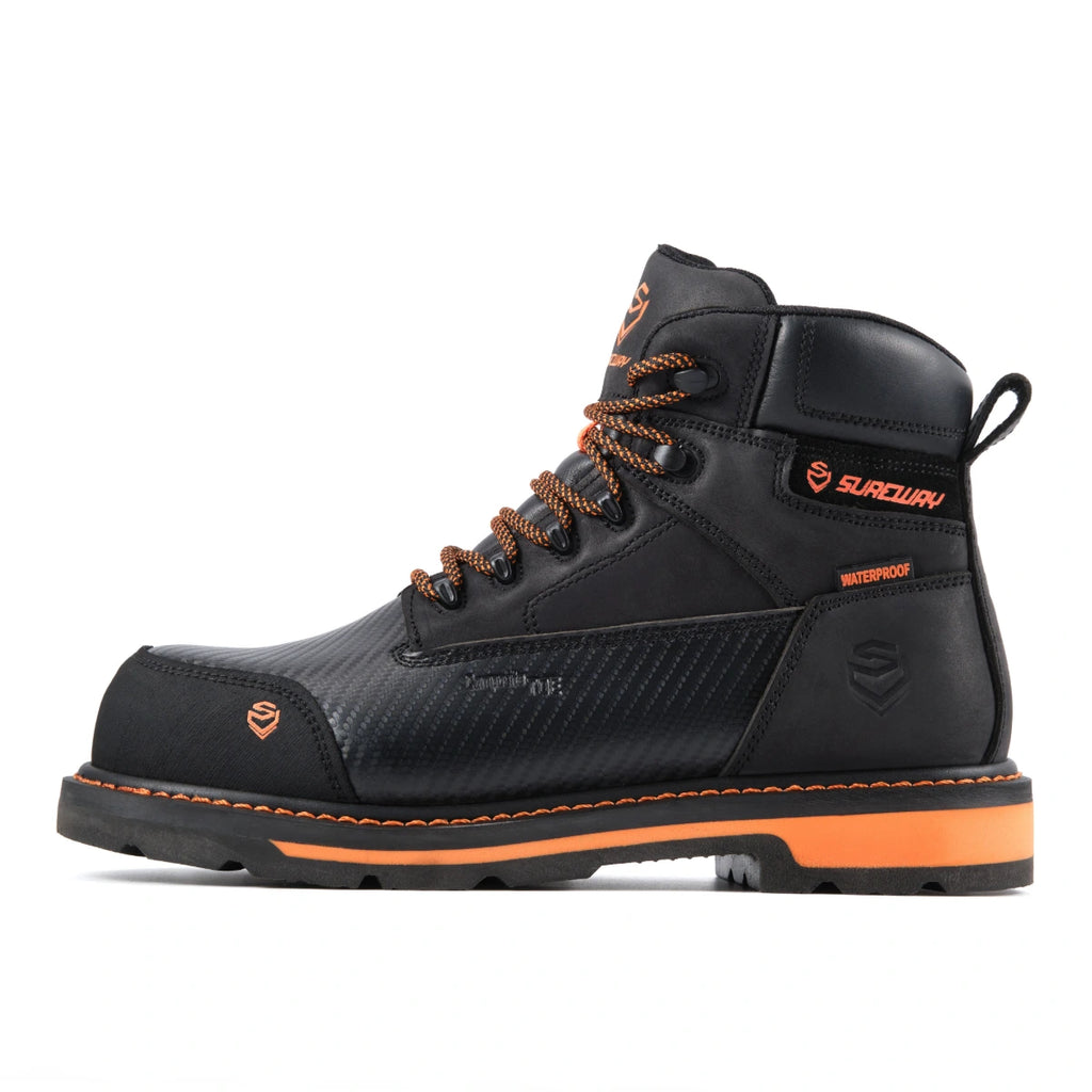SUREWAY 616 Men’s 6-Inch Heavy-Duty Waterproof Work Boots – Soft & Composite Toe