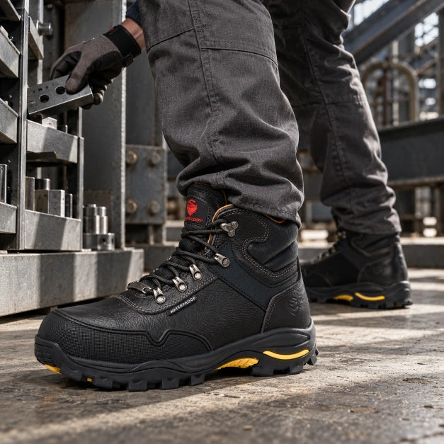 Botas de trabajo impermeables con punta de acero de 6 pulgadas para hombre SUREWAY 618 — detail image 1