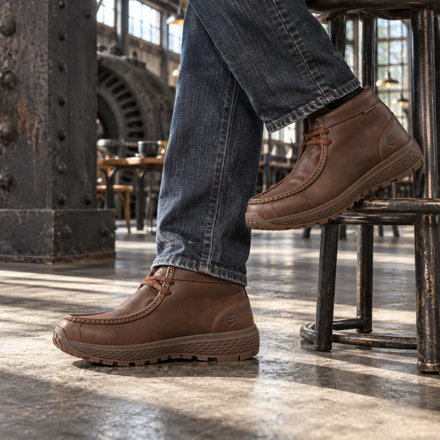 SUREWAY 621M Men‘s Waterproof Moc Toe Chukka Boots — detail image 2