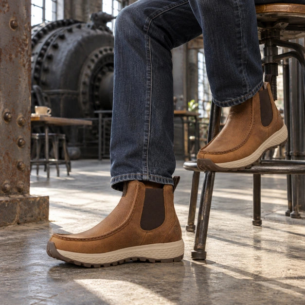 SUREWAY 622M Men’s 6-Inch Genuine Leather Chukka Boots — detail image 2