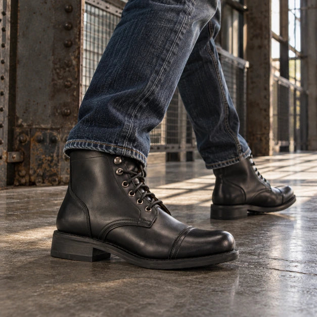 SUREWAY 623 Men’s 6-Inch Goodyear Welt Leather Lace-Up Boots — detail image 1