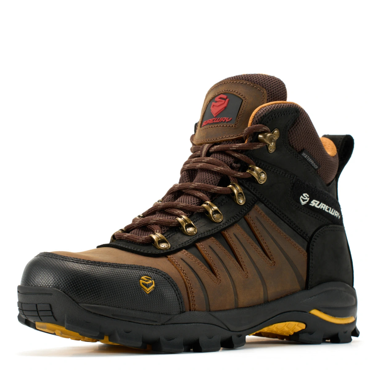 SUREWAY 630 S WP Men’s 6-Inch Waterproof Steel Toe Leather Work Boots