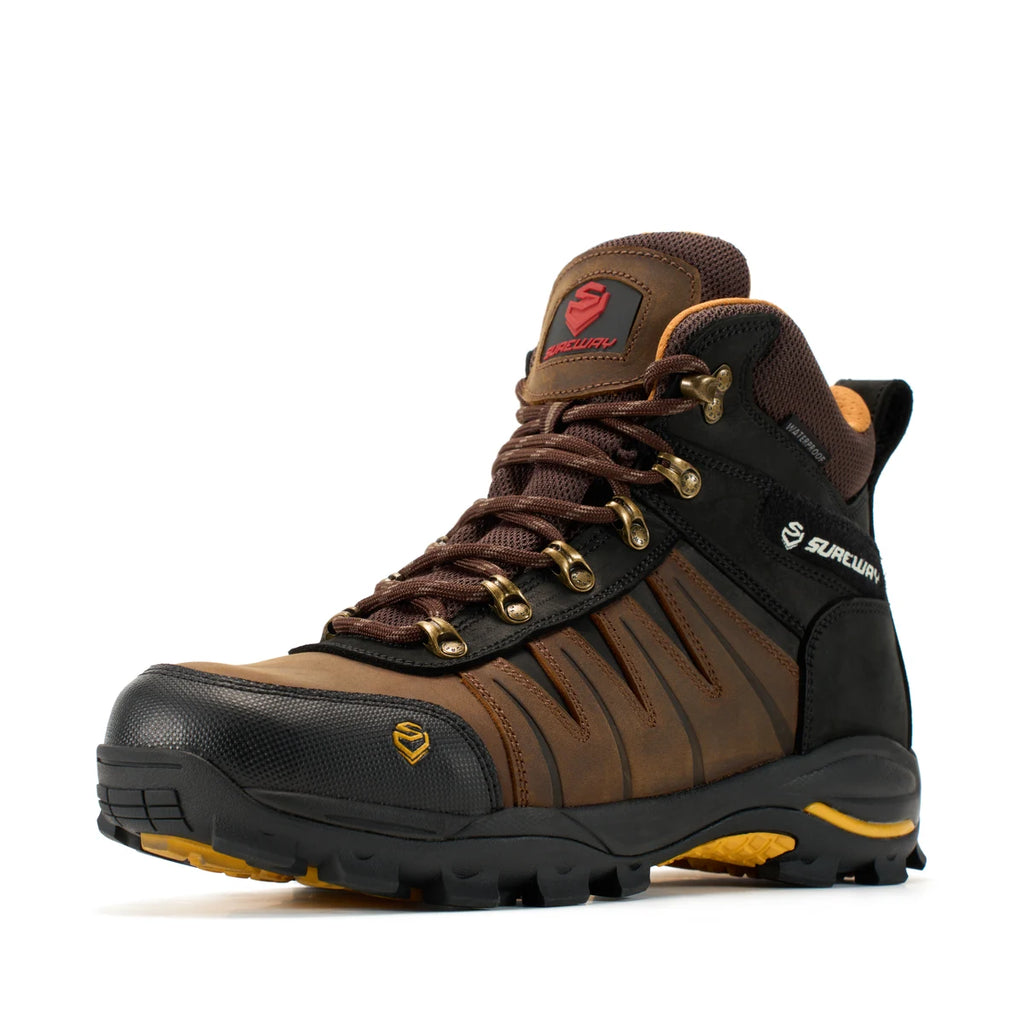 SUREWAY 630 S WP Men’s 6-Inch Waterproof Steel Toe Leather Work Boots