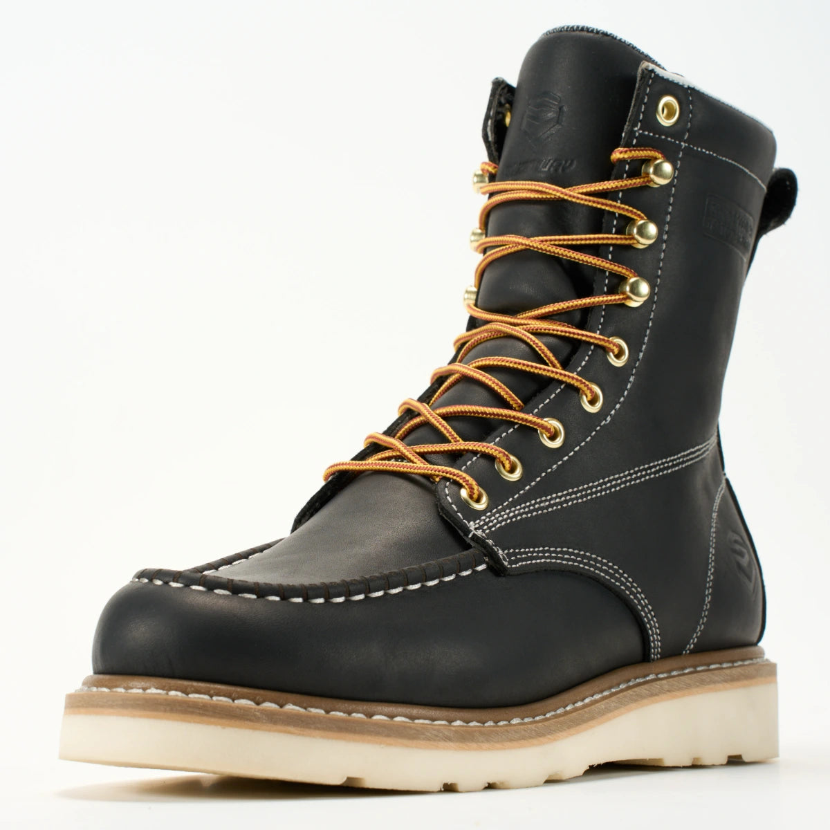 SUREWAY N803M Men’s 8-Inch Moc Toe Work Boots – Goodyear Welt