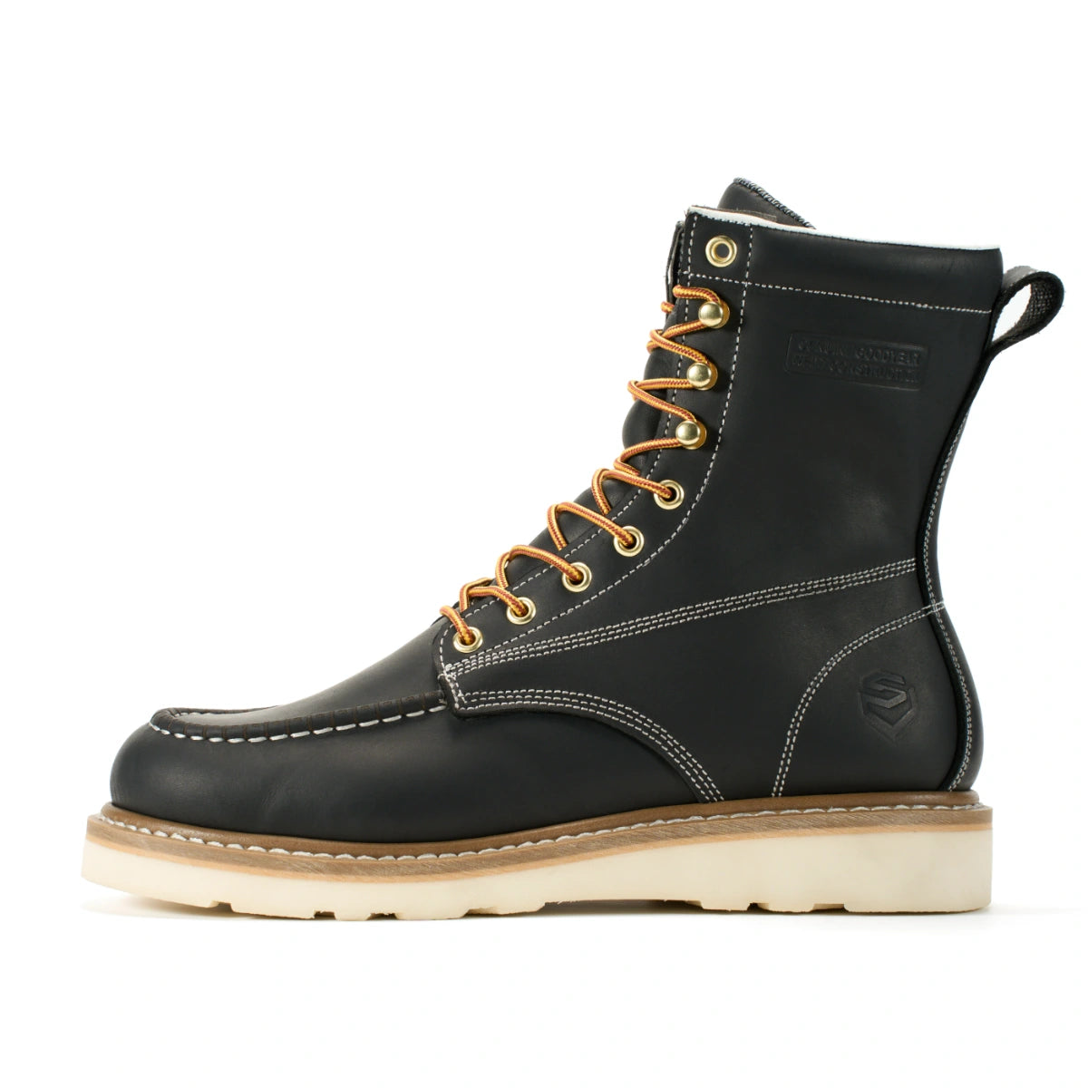 SUREWAY N803M Men’s 8-Inch Moc Toe Work Boots – Goodyear Welt