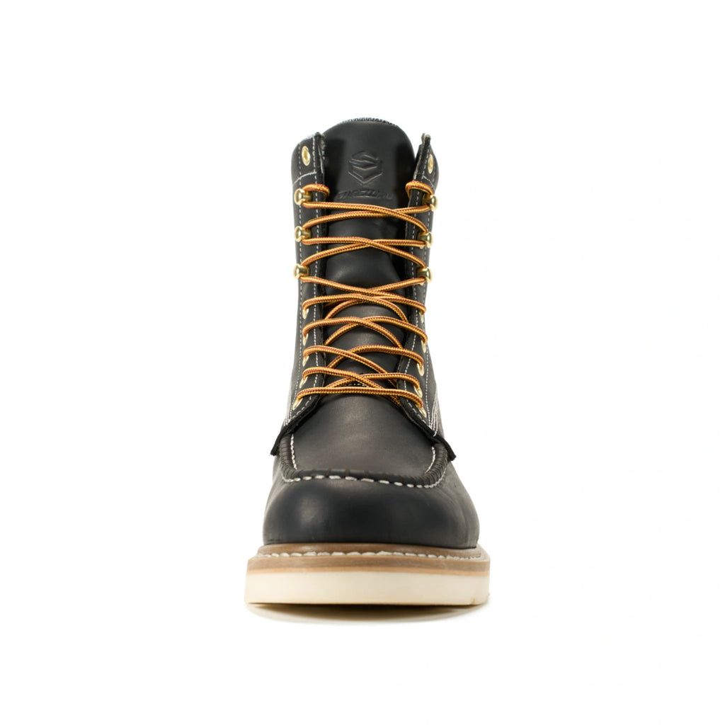 SUREWAY N803M Men’s 8-Inch Moc Toe Work Boots – Goodyear Welt