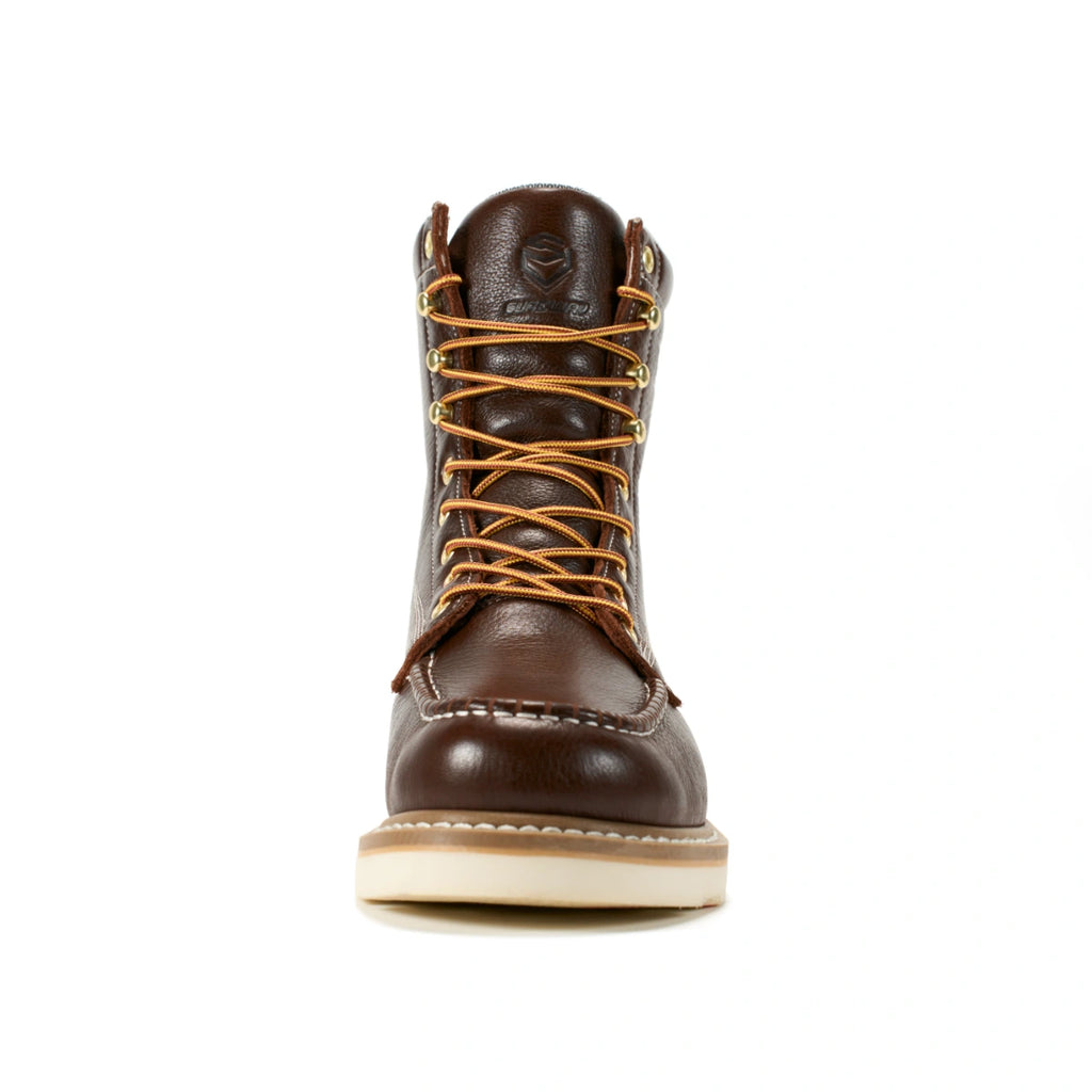 SUREWAY N803M Men’s 8-Inch Moc Toe Work Boots – Goodyear Welt