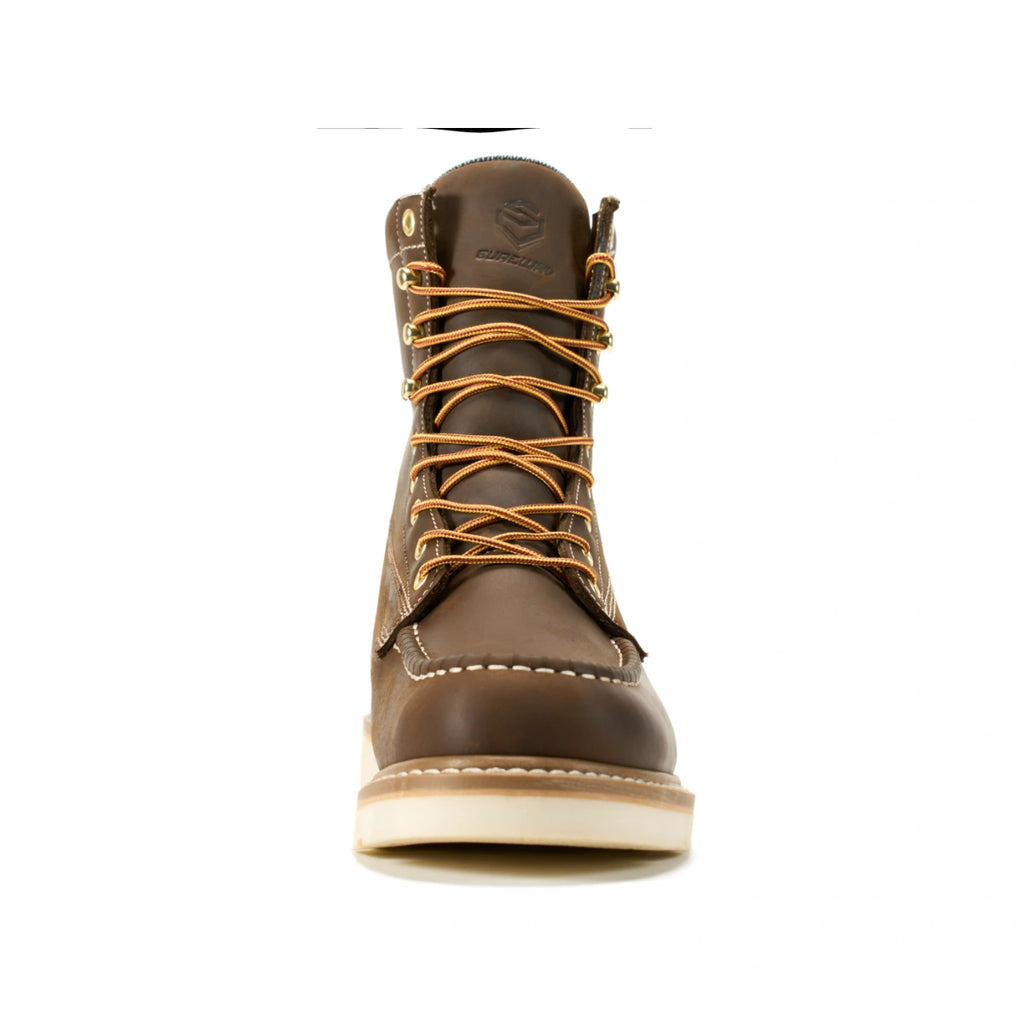 SUREWAY N803M Men’s 8-Inch Moc Toe Work Boots – Goodyear Welt