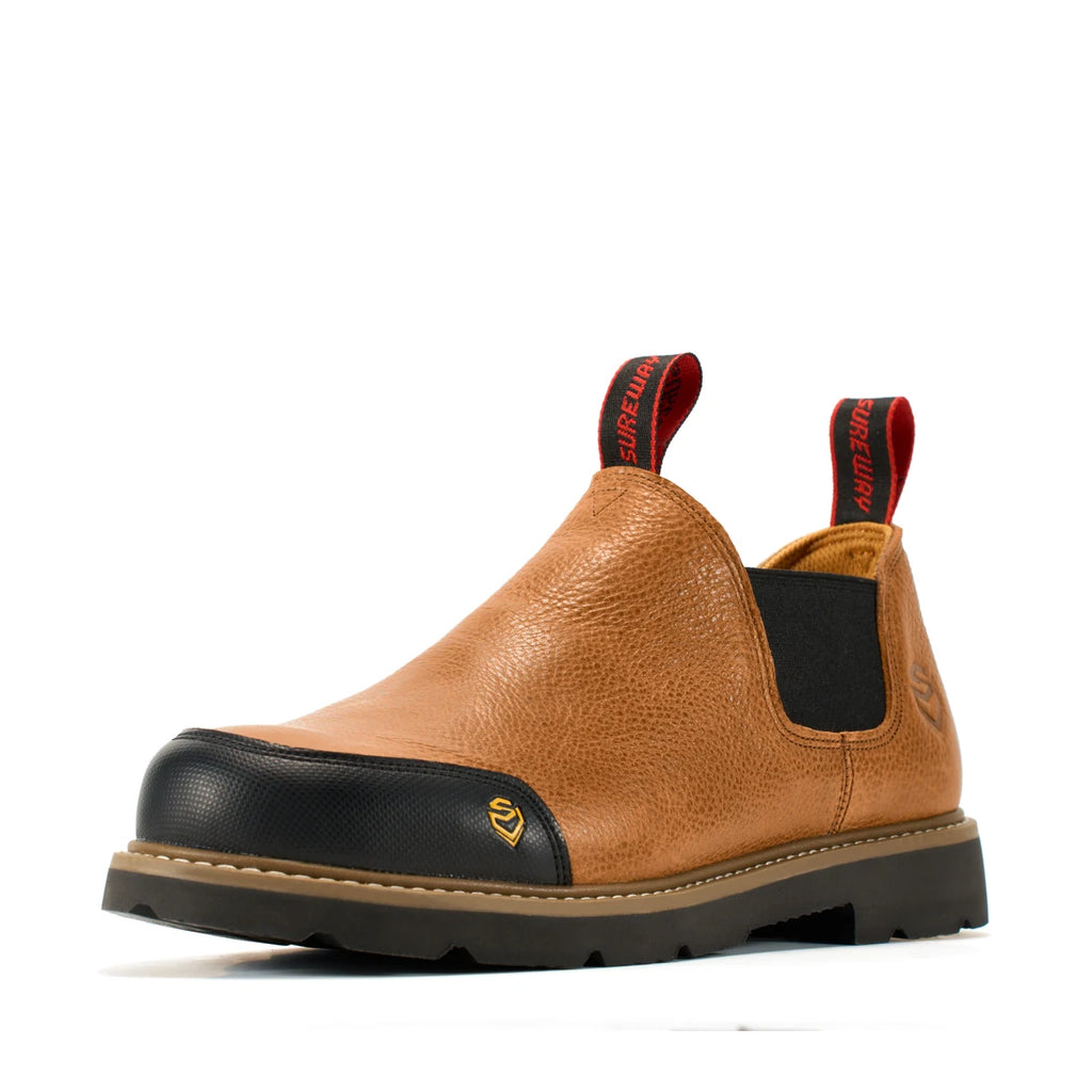 SUREWAY N501 Men’s 4-Inch Leather Slip-On Work Boots – Goodyear Welt