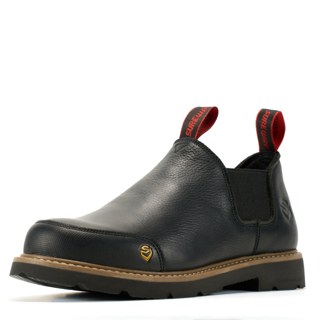 SUREWAY N501 Men’s 4-Inch Leather Slip-On Work Boots – Goodyear Welt