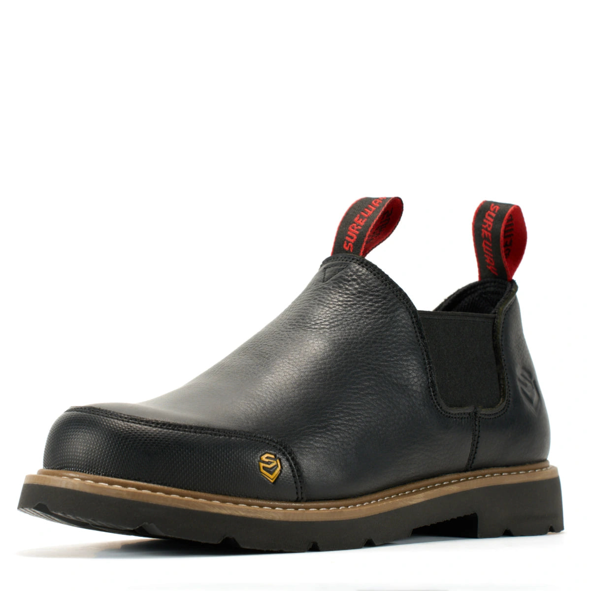 SUREWAY N501 Men’s 4-Inch Leather Slip-On Work Boots – Goodyear Welt