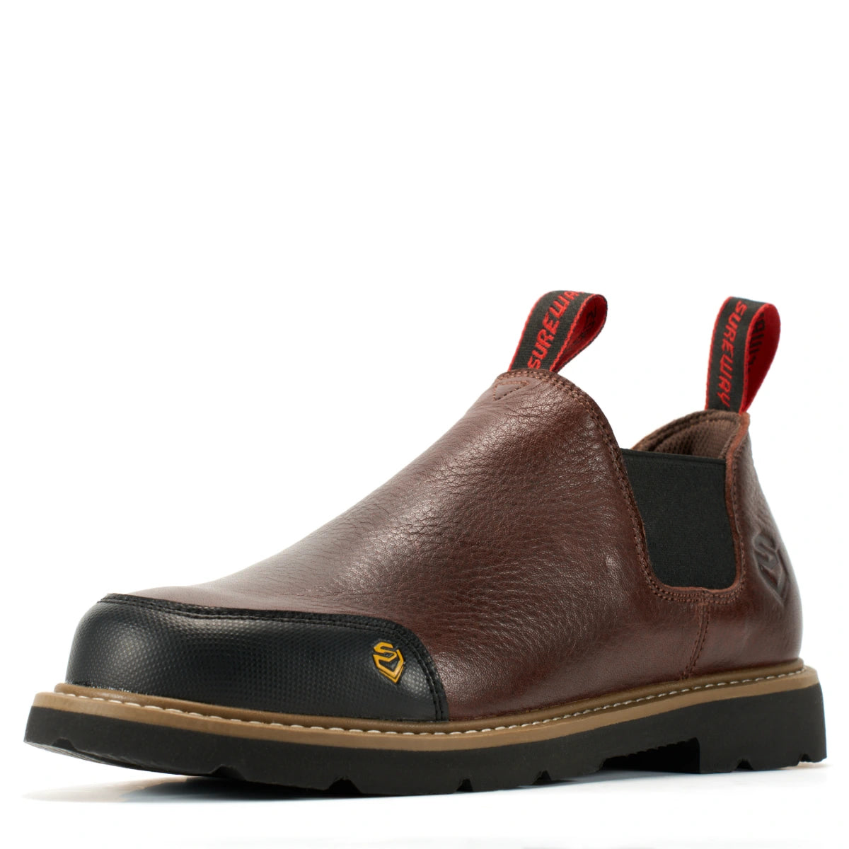 SUREWAY N501 Men’s 4-Inch Leather Slip-On Work Boots – Goodyear Welt