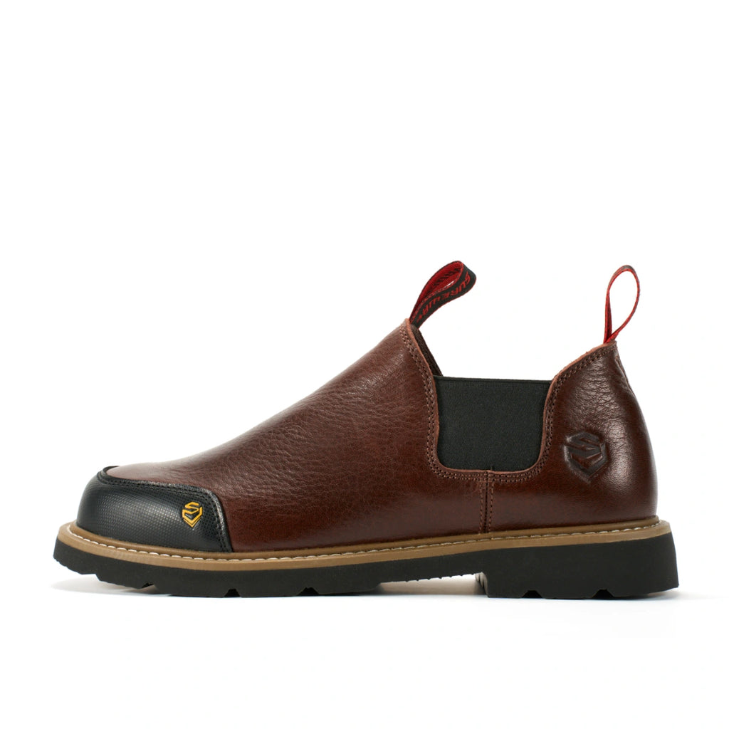 SUREWAY N501 Men’s 4-Inch Leather Slip-On Work Boots – Goodyear Welt