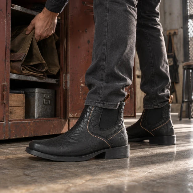 SUREWAY N608 Men’s 6-Inch Leather Chelsea Boots — detail image 1