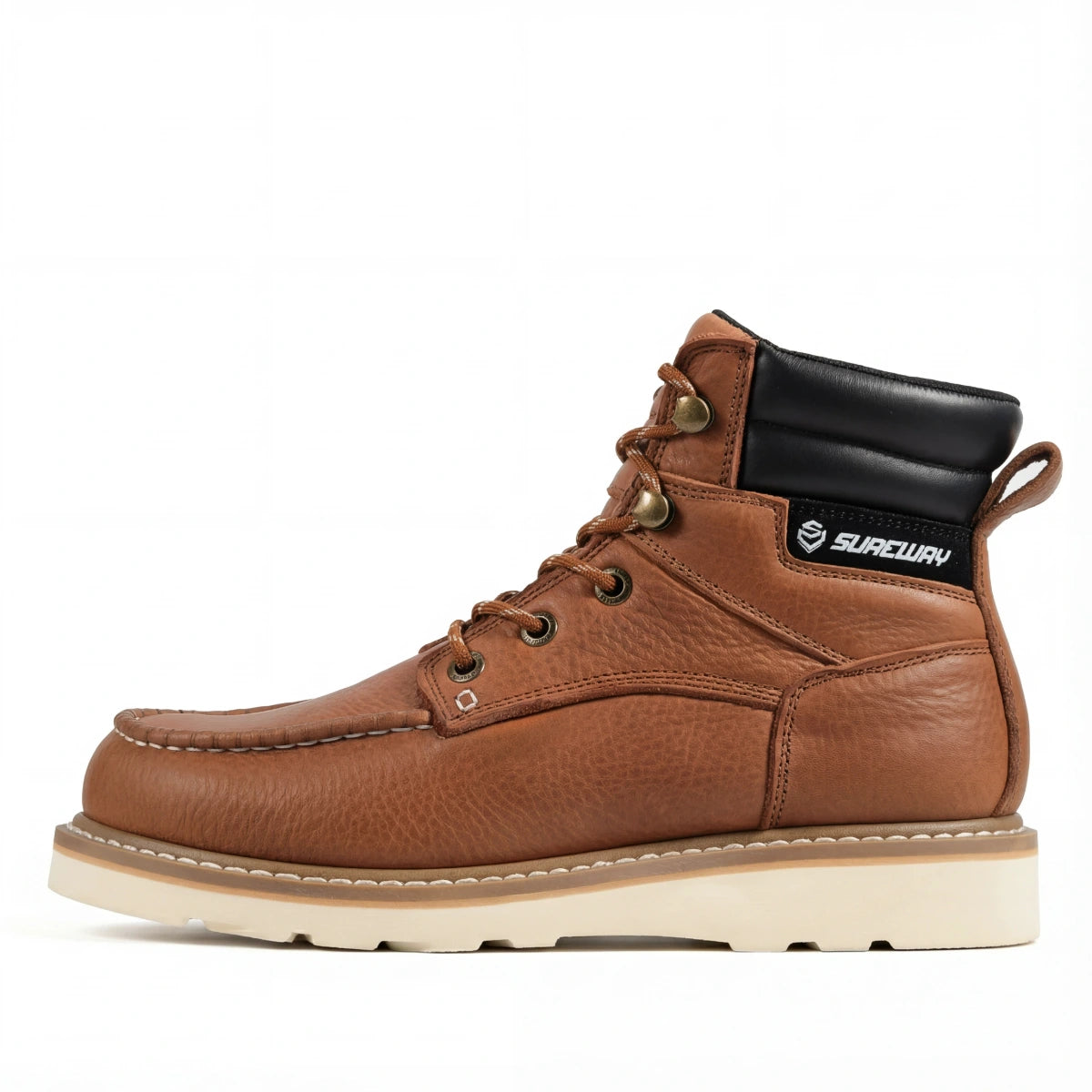 SUREWAY N619 Men’s Goodyear Welt Work Boots with Steel Shank