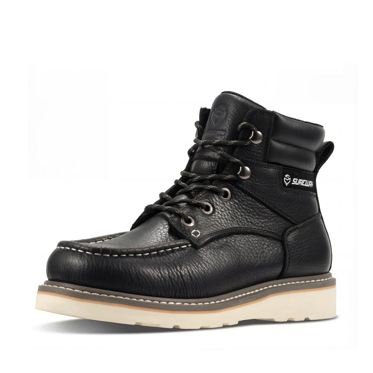 SUREWAY N619 Men’s Goodyear Welt Work Boots with Steel Shank