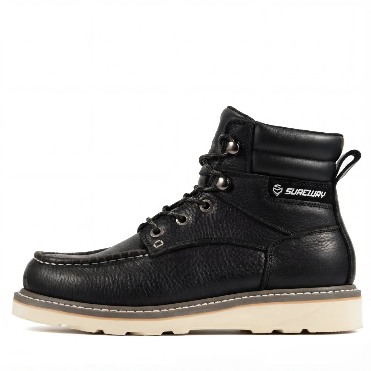 SUREWAY N619 Men’s Goodyear Welt Work Boots with Steel Shank