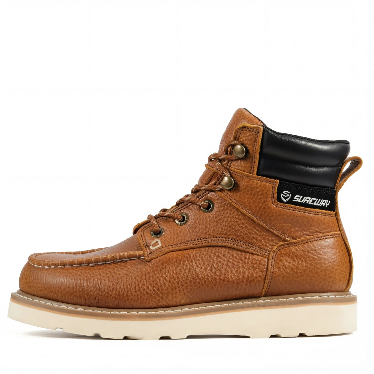 SUREWAY N619 Men’s Goodyear Welt Work Boots with Steel Shank