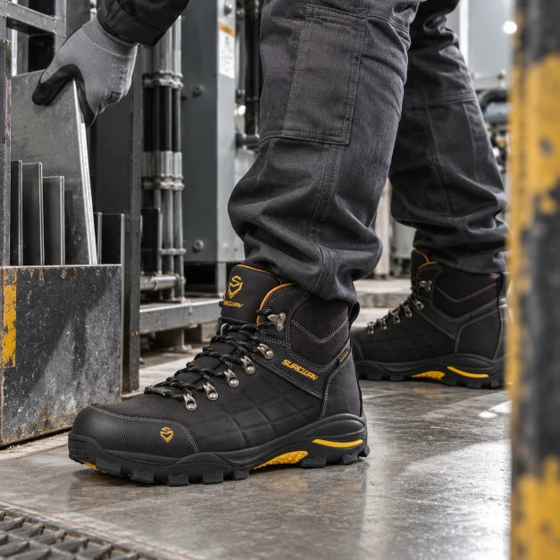 SUREWAY N629 Men’s 6-Inch Waterproof Hiker-Style Work Boots — detail image 1