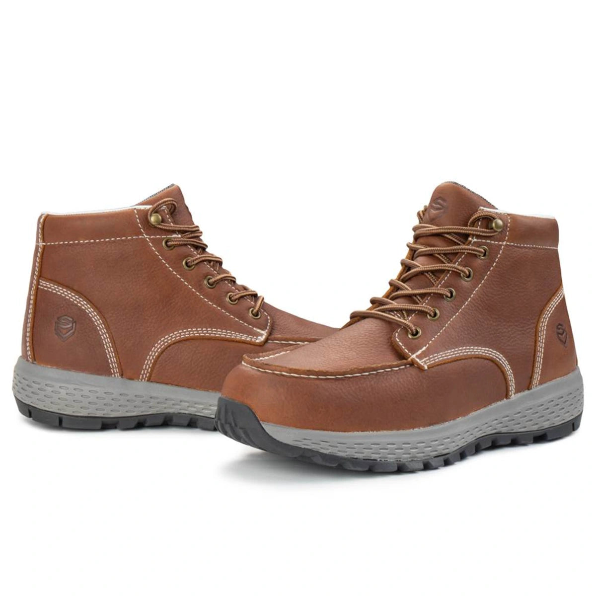 SUREWAY 613M Men’s 6-Inch Moc Toe Work Boots – Soft & Composite Toe