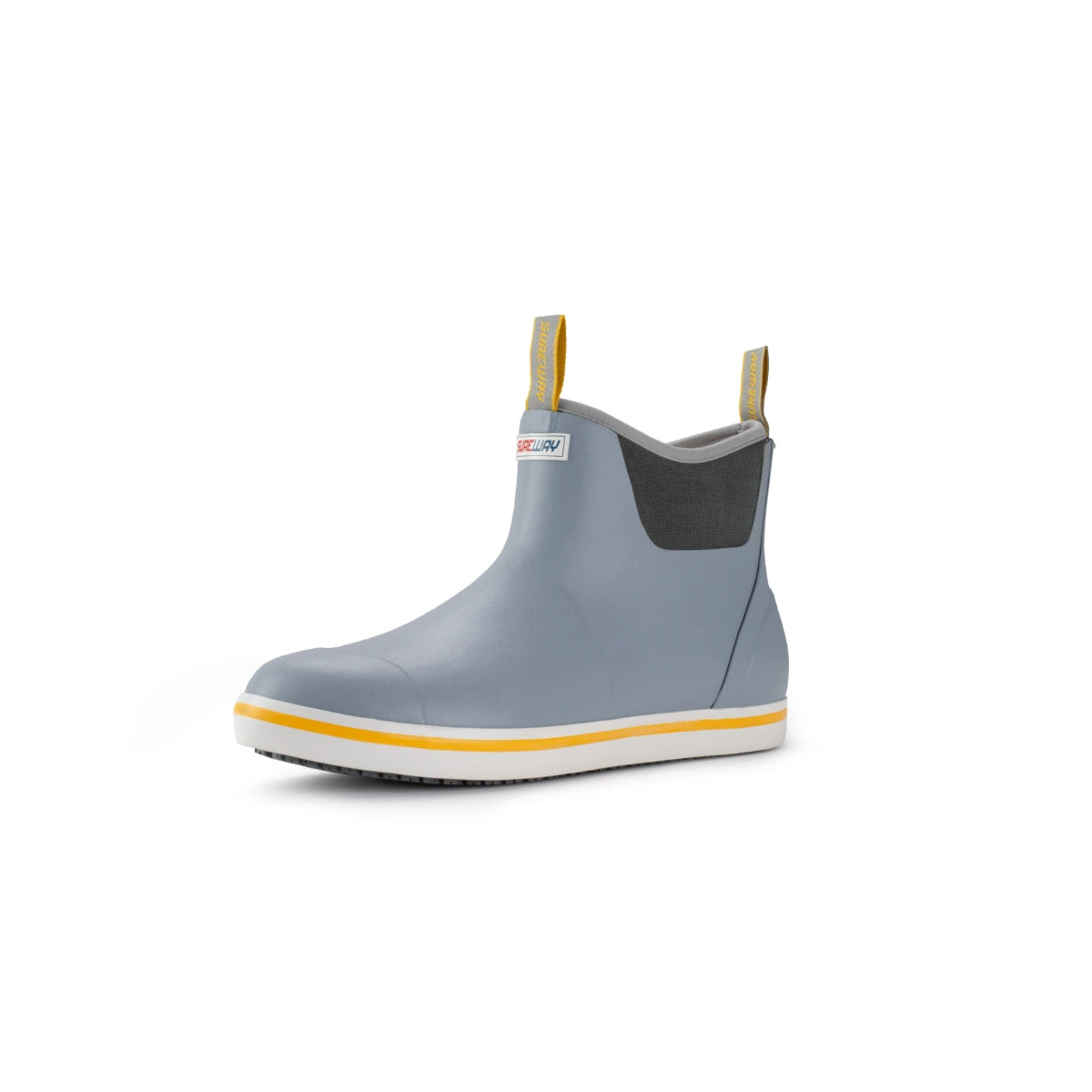 SUREWAY A500 Men’s Waterproof Deck Boots, Slip-On Rubber Boots with 6-Inch Shaft