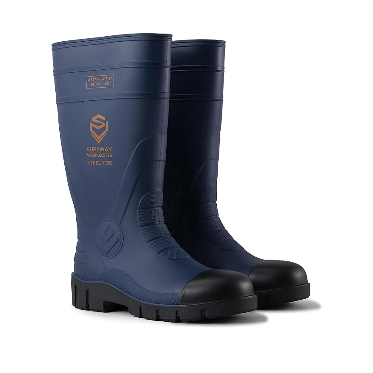 SUREWAY 1300 Men's Waterproof PVC Work Boots – Steel Toe & Soft Toe